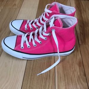 Converse Hot Pink High Tops